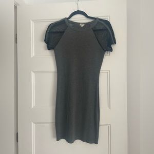 Gray t-shirt dress